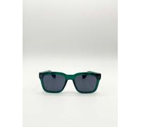 SVNX Men's Square Sunglasses in Green Black SVNX Green One Size
