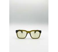 SVNX Men's Square Sunglasses in Green SVNX Green One Size