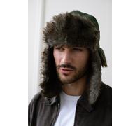 SVNX Men's Tapper Hat with Faux Fur Lining in Green SVNX Green One Size