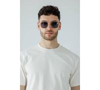 Svnx Metal Frame Aviator Style Square Sunglasses In Gold Gold One Size