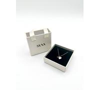 Svnx Mini Heart & July Birthstone Necklace In Gold - Gift Boxed In Silver Silver