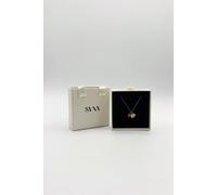 Svnx Mini Heart & October Birthstone Necklace - Gift Boxed In Gold Gold