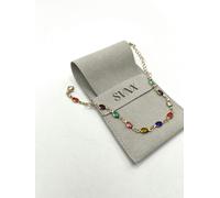 SVNX Multicolour Oval Chain Bracelet - One Size - Multi