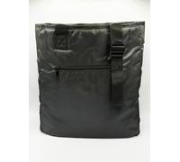 Svnx Nylon Tote Bag With Zip Front Pocket In Black Black One Size