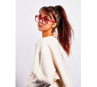 Svnx Ombre Lense Oversized Sunglasses In Pink Pink One Size