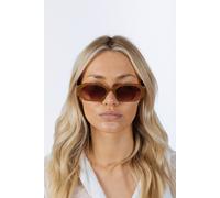 SVNX Oval Geomentric Sunglasses in Tortoise Brown