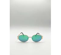 SVNX Oval Metal Frame Sunglasses