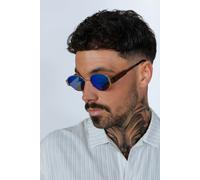 SVNX Oval Metal Frame Sunglasses in Gold Green - Green - One Size