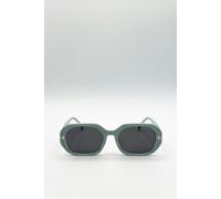 SVNX Oval Sunglasses with Wide Arm in Mint - Green - One Size