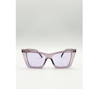 SVNX Oversized angular cateye sunglasses in Purple - Purple