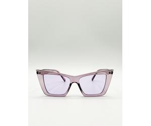 SVNX Oversized angular cateye sunglasses in Purple - Purple