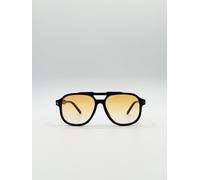 SVNX Oversized Navigator Sunglasses in Black SVNX Black One Size