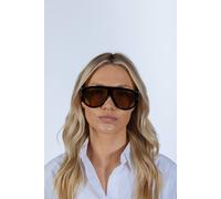 SVNX Oversized Rounded Sunglasses in Orange