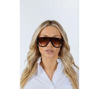 SVNX Oversized Rounded Tortoiseshell Sunglasses - One Size - TORTOISE