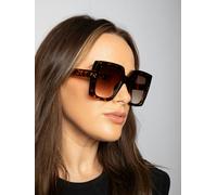SVNX Oversized Square Frame in Brown Tortoiseshell - One Size - Tortoiseshell