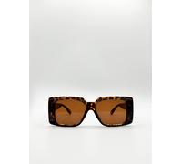 Svnx Oversized Square Frame In Tortoiseshell In Brown Brown One Size