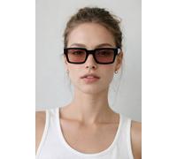 Svnx Oversized Square Sunglasses In Black Black One Size