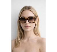 Svnx Oversized Square Sunglasses In Brown Brown