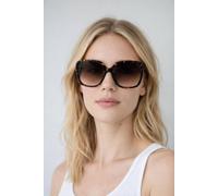 Svnx Oversized Square Sunglasses In Brown Brown