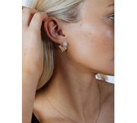 SVNX Pearl Leaf Earrings in Light Gold Plating - Gift Boxed - One Size - GOLD