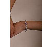 SVNX Pink Clover Diamante Bracelet - Gift Boxed - One Size