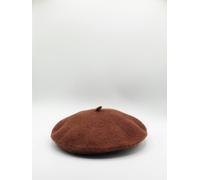SVNX Plain Felt Beret - One Size - Brown