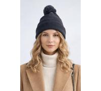 Svnx Pom Pom Knitted Beanie Hat In Grey Grey