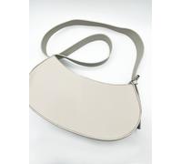 Svnx Pu Leather Saddle Bag In Stone Stone