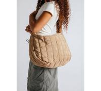 Svnx Quilted Holdall Bag In Beige Beige