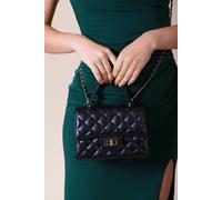 Svnx Quilted Top Handle Bag In Black Black One Size