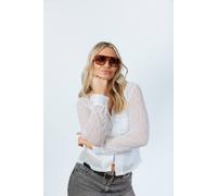 Svnx Retro Navigator Sunglasses In Brown Brown One Size