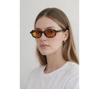 SVNX Retro Rounded Square Sunglasses in Orange SVNX Orange One Size