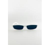 SVNX Retro Slim Cateye Sunglasses - One Size - White