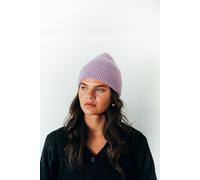 SVNX Ribbed Beanie Hat In Purple - One Size - Purple