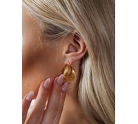 Svnx Ribbed Hoops In Gold Gold