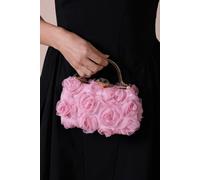 Svnx Rose Clutch In Pink Pink One Size