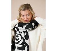 SVNX Rose Print Scarf - Black - One Size