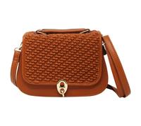 Svnx Rouched Front Crossbody With Clasp Button In Brown Brown