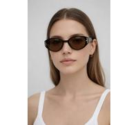 SVNX Round Cat Eye Detail Sunglasses In Black SVNX Black One Size