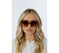 SVNX Round Circle Sunglasses in Brown - Brown - One Size