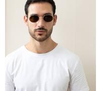 Svnx Round Metal Frame Sunglasses In Gold Gold