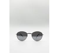 SVNX Round Metal Frame Sunglasses - Silver