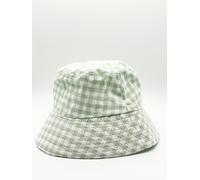 SVNX Rylee Gingham bucket hat in green & white - One Size - Green
