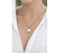Svnx Seashell Square Pendant Necklace In Silver Silver