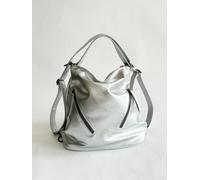 SVNX Silver 2-in-1 Shoulder Bag and Backpack - One Size - Silver
