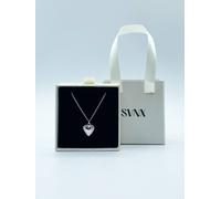 Svnx Small Heart Locket Necklace In Silver - Gift Boxed Silver