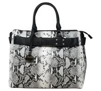 Svnx Snake Skin Tote Bag In Black Black One Size