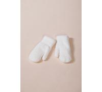 SVNX Soft Knitted Mittens In Cream - Cream - One Size