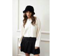 SVNX Soft Plush Black Bucket Hat - One Size - Black