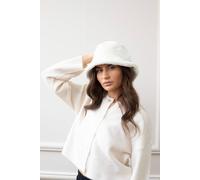 Svnx Soft Plush Cream Bucket Hat Cream